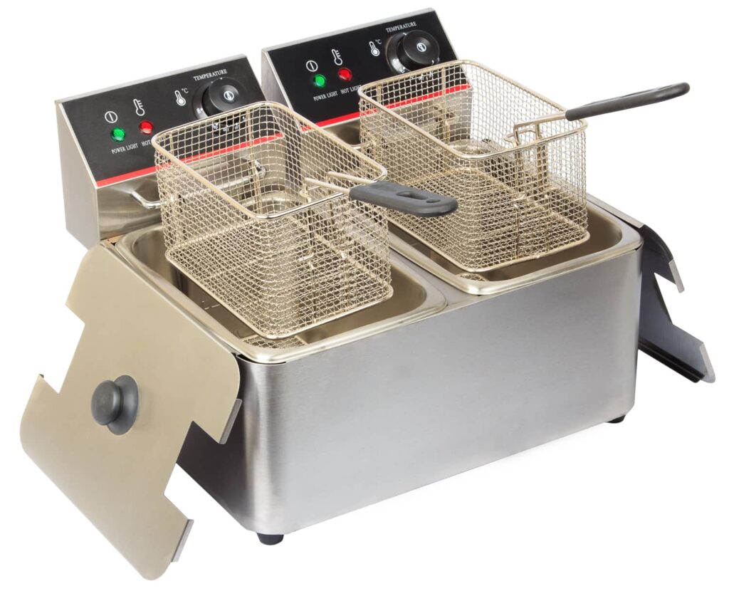 ELECTRIC DEEP FRYER DOUBLE 4+4 LITRE - Restaurant.Store