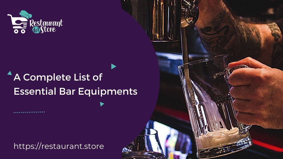 essential bar equipments