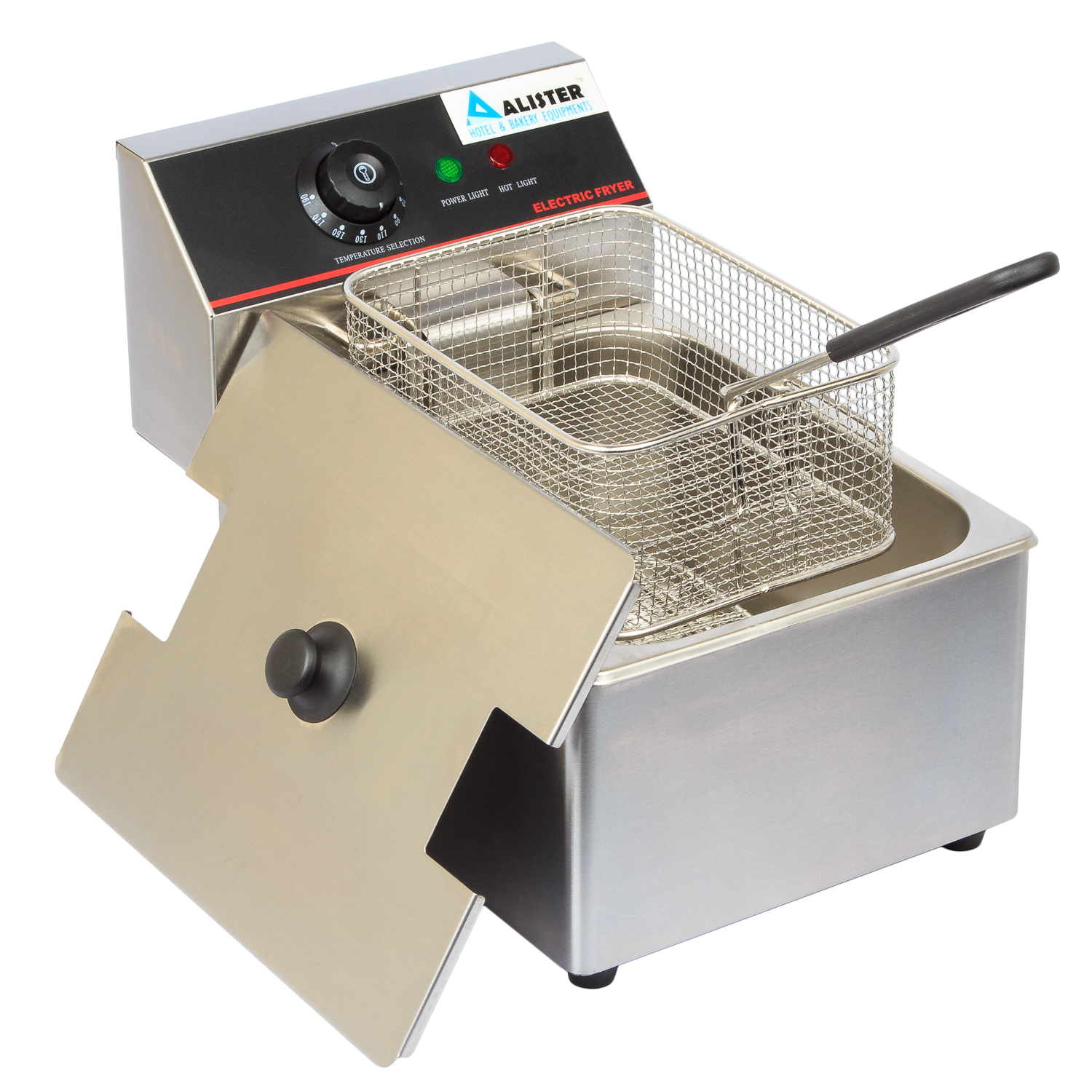 10 Litre Single Tank Electric Chip Fryer Table Top With Safety Cut Out 